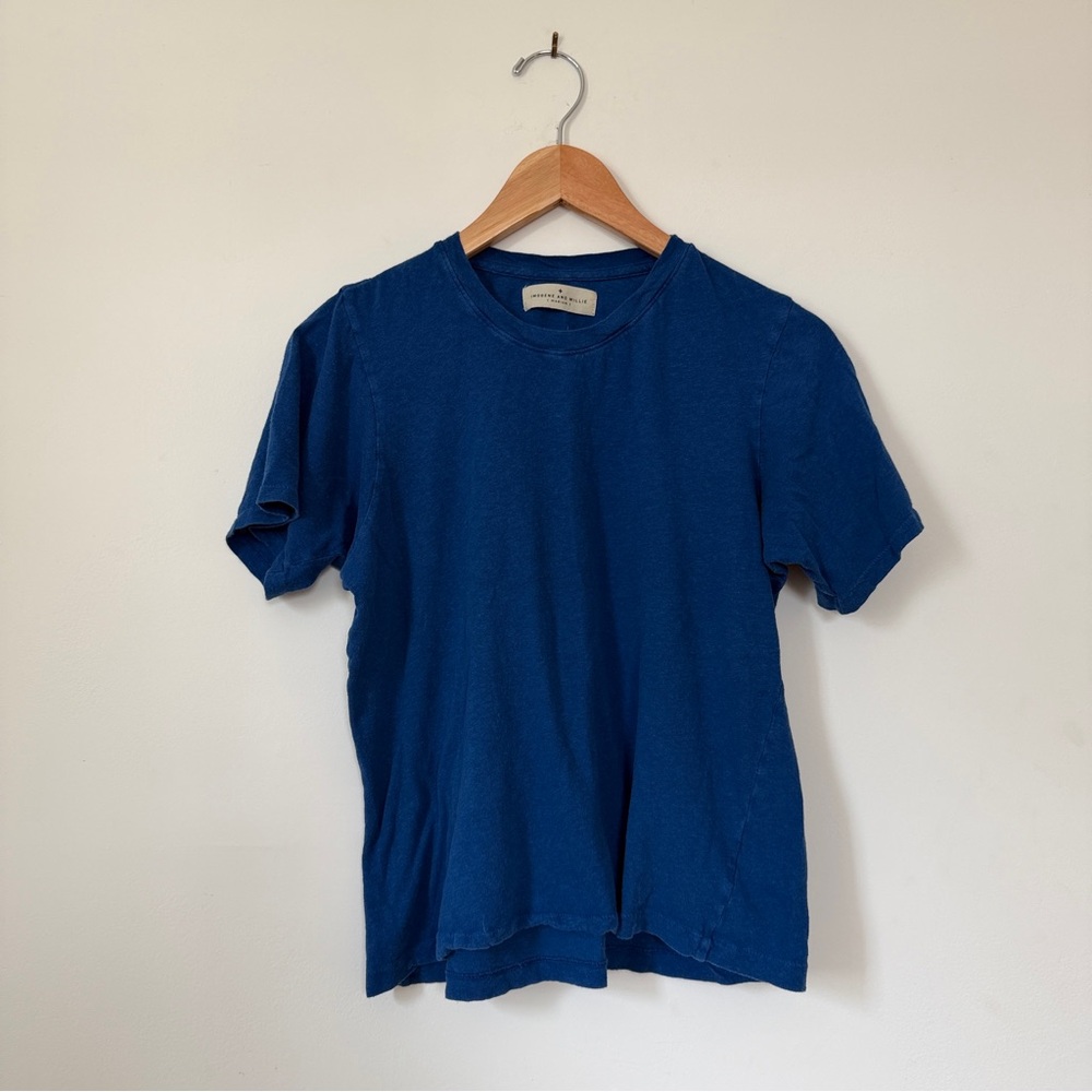 imogene + willie Blue cotton hemp tee